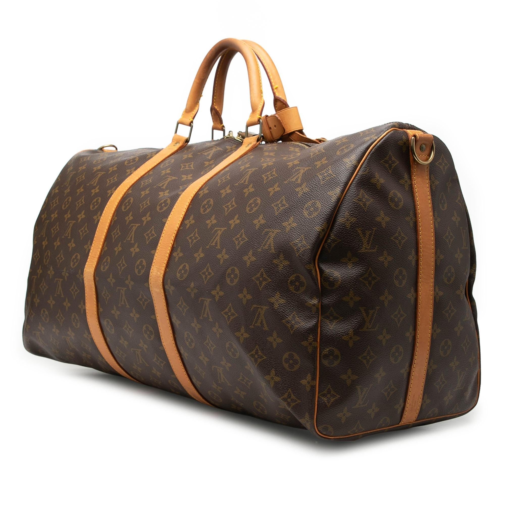 Louis Vuitton Monogram Keepall Bandouliere 60