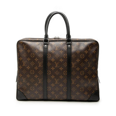 Louis Vuitton Monogram Macassar Porte Documents Voyage GM