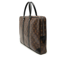 Louis Vuitton Monogram Macassar Porte Documents Voyage GM