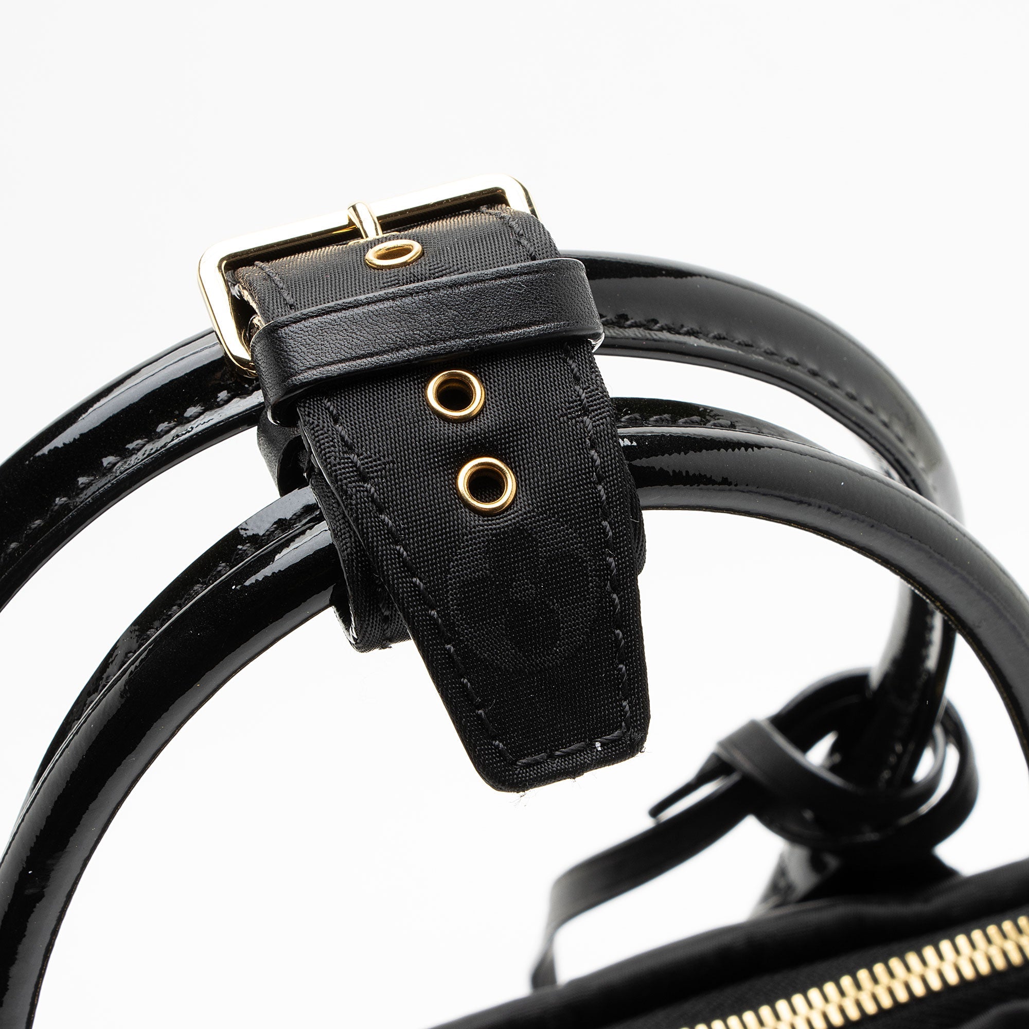 Louis Vuitton Nylon Desire Vertical Lockit MM Satchel