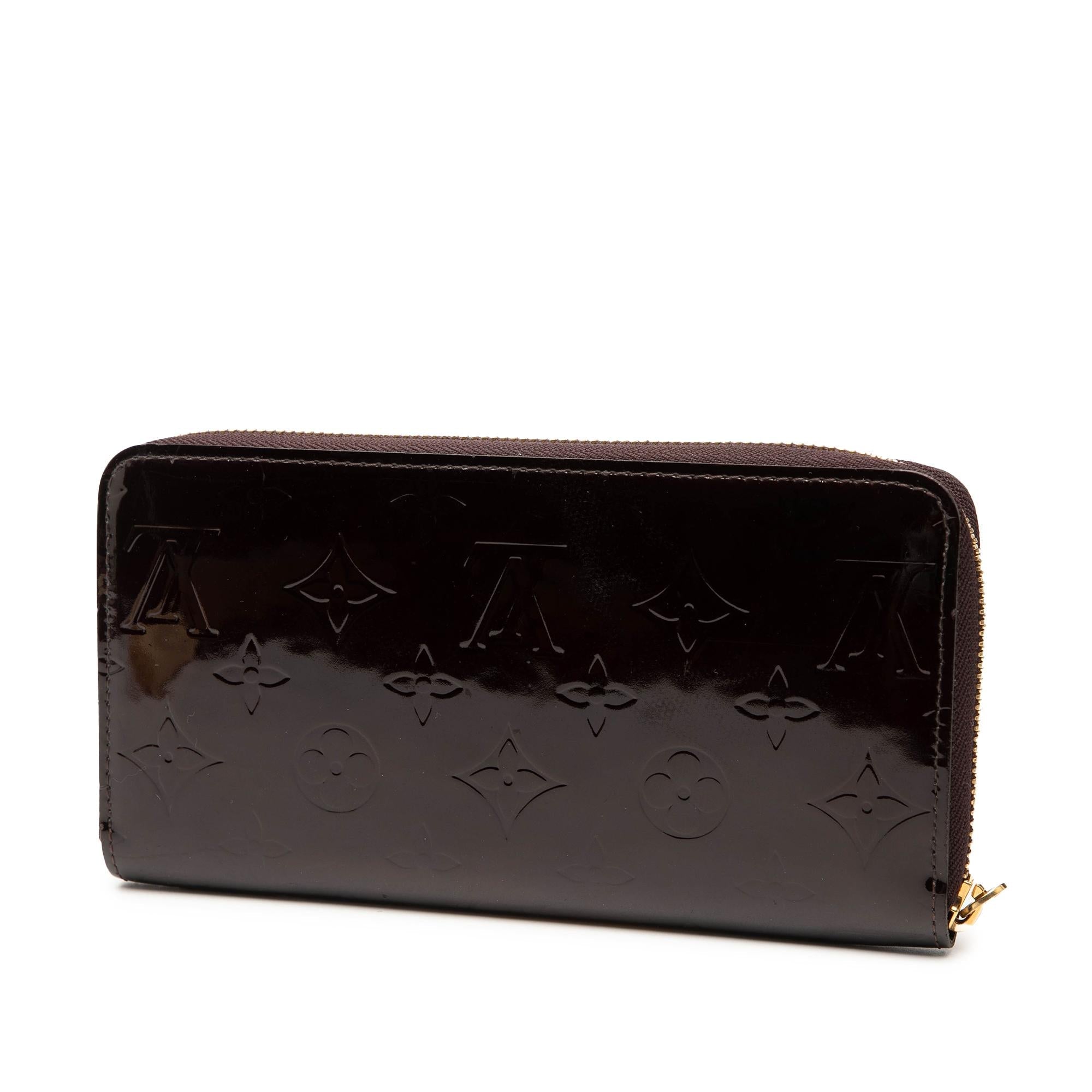 Louis Vuitton Monogram Vernis Zippy Long Wallet