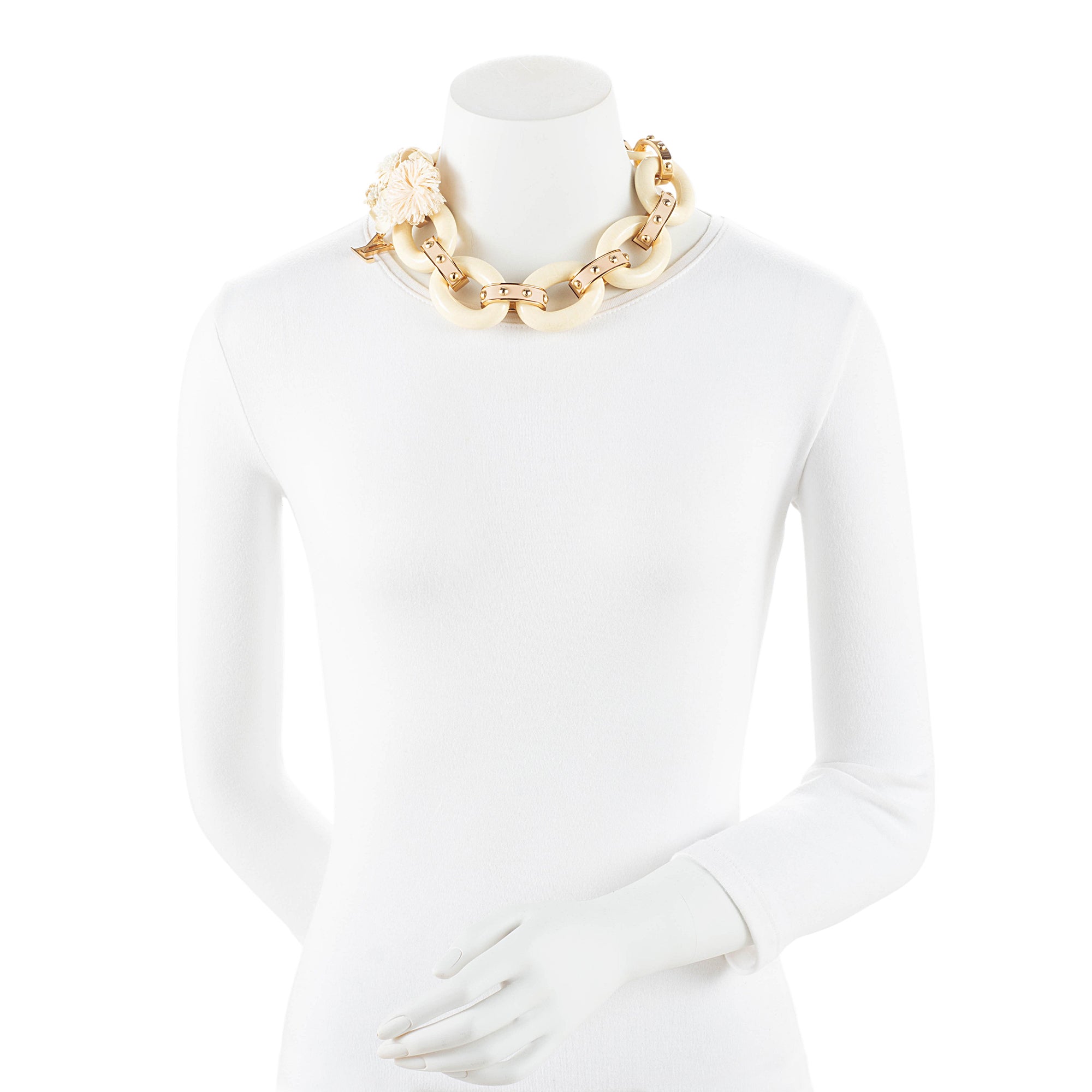 Louis Vuitton Resin Flower Necklace