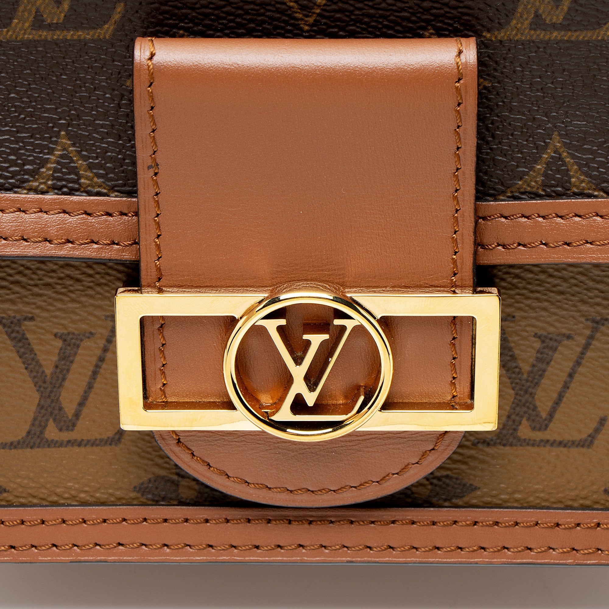 Louis Vuitton Reverse Monogram Dauphine Chain Wallet