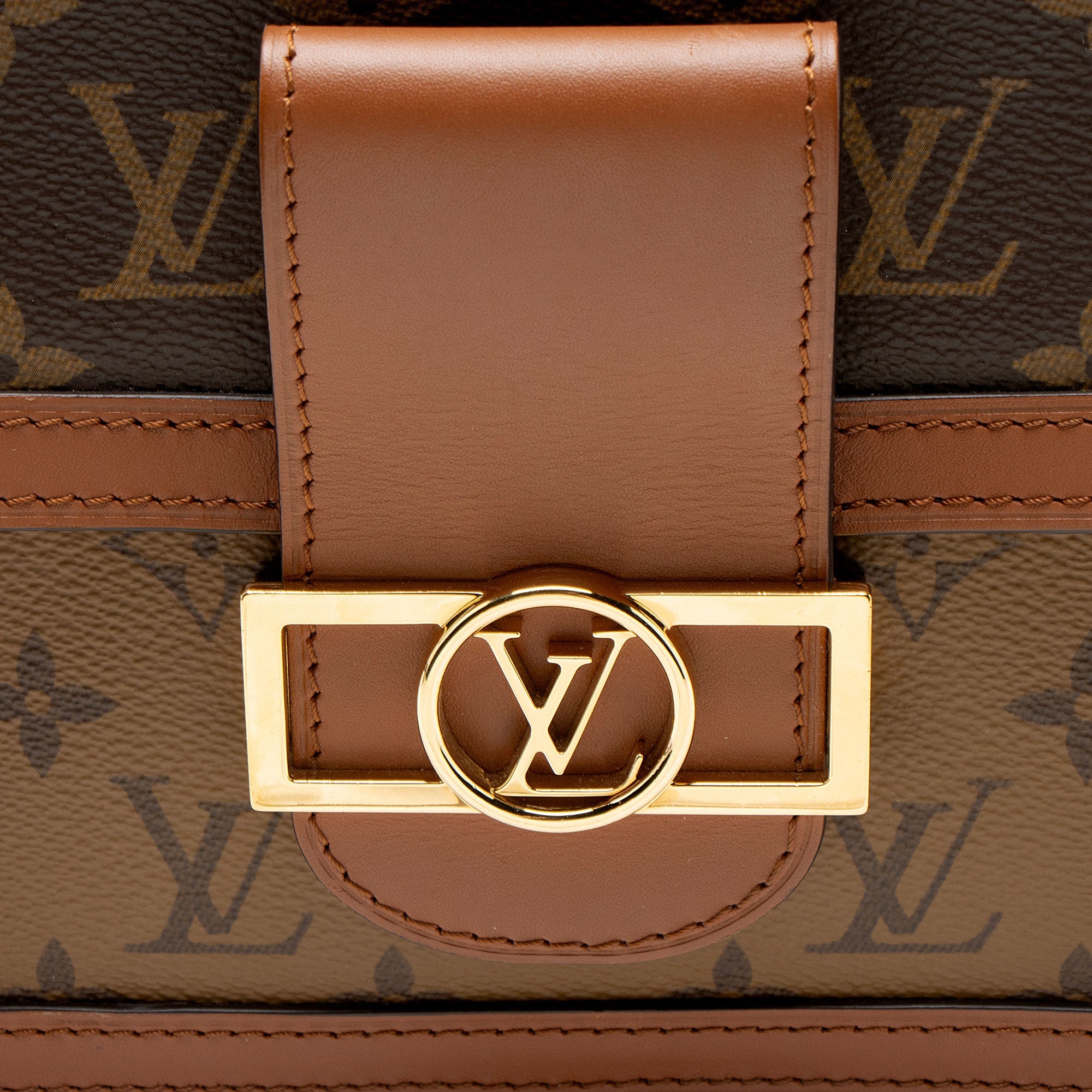 Louis Vuitton Reverse Monogram Dauphine MM Shoulder Bag