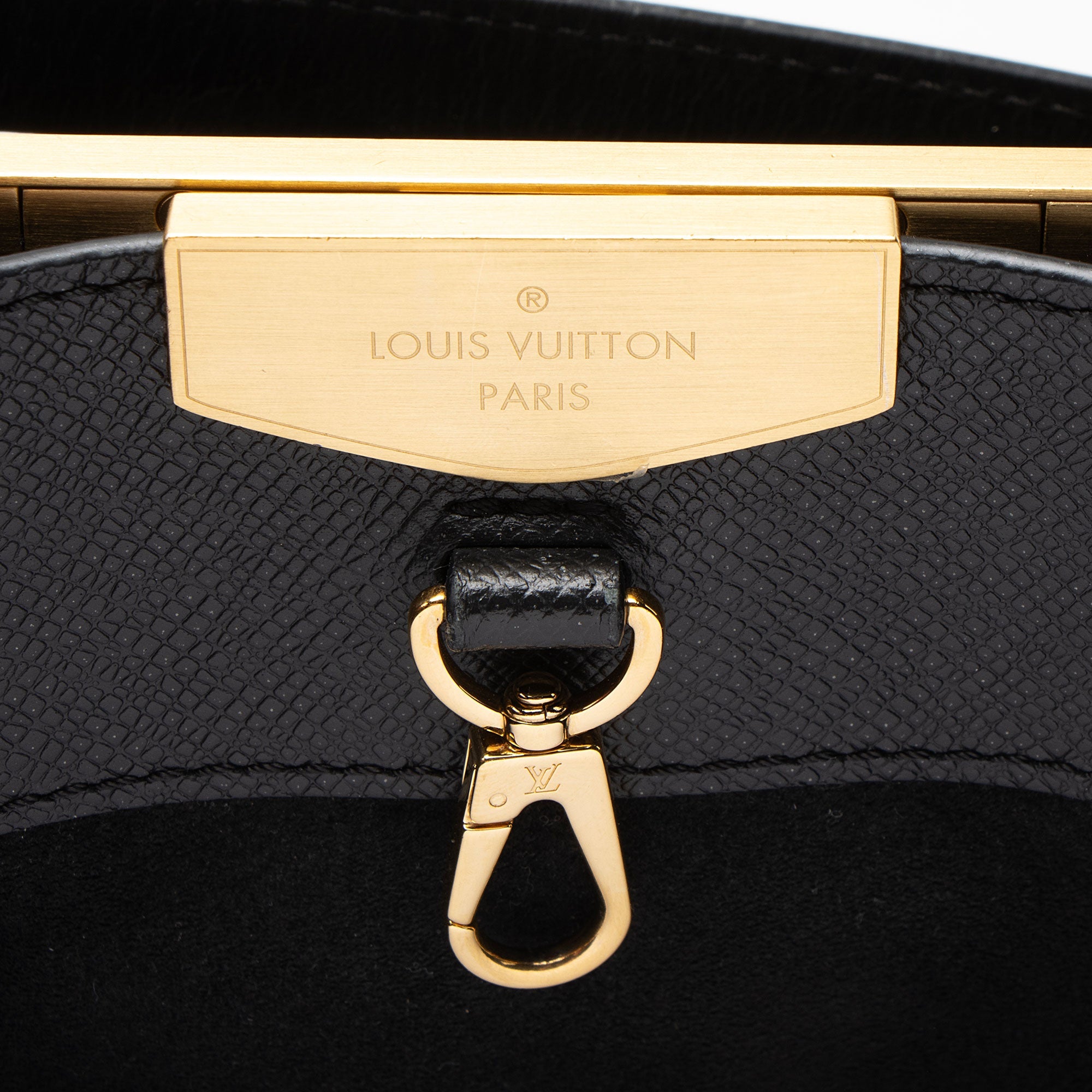 Louis Vuitton Taiga Leather City Frame Top Handle
