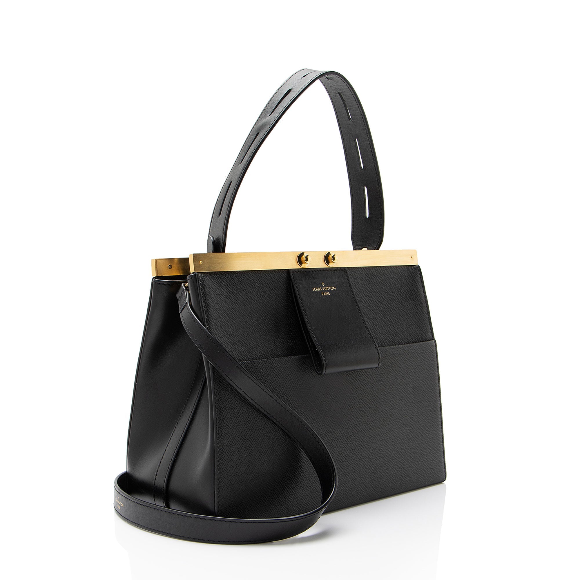 Louis Vuitton Taiga Leather City Frame Top Handle
