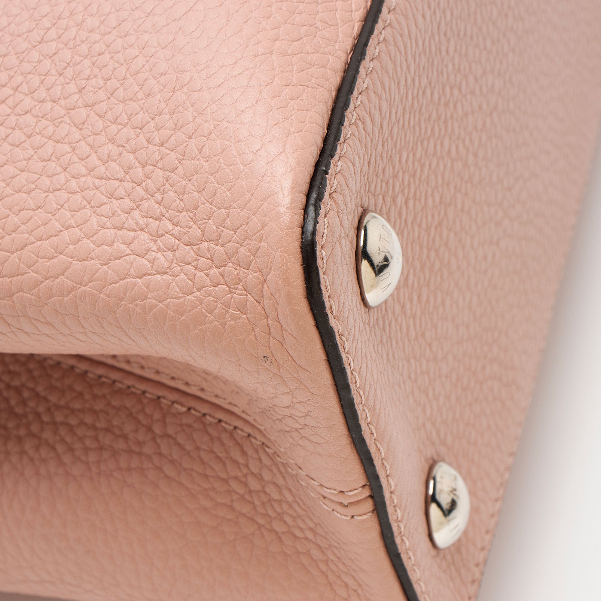 Louis Vuitton Taurillon Python Capucines PM Bag