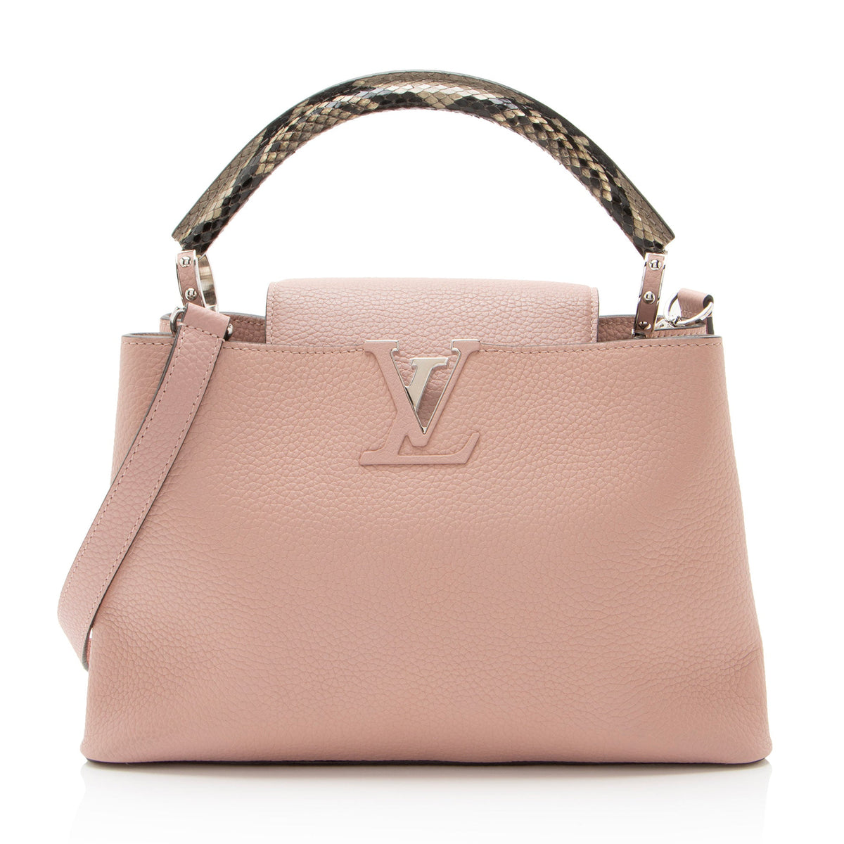 Louis Vuitton Taurillon Python Capucines PM Bag