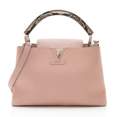 Louis Vuitton Taurillon Python Capucines PM Bag