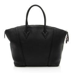 Louis Vuitton Taurillon Soft Lockit MM Satchel