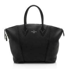 Louis Vuitton Taurillon Soft Lockit MM Satchel
