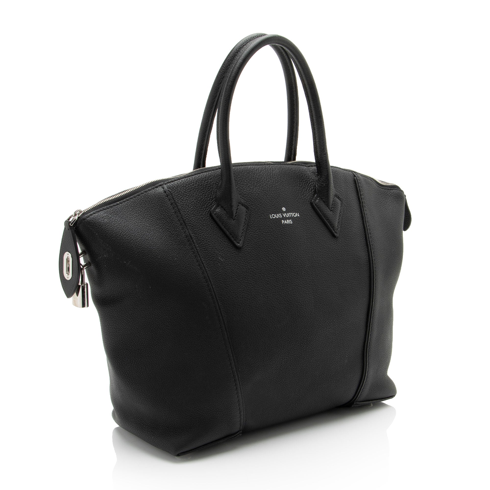 Louis Vuitton Taurillon Soft Lockit MM Satchel
