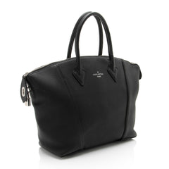 Louis Vuitton Taurillon Soft Lockit MM Satchel