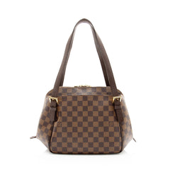 Louis Vuitton Vintage Damier Ebene Belem MM Shoulder Bag