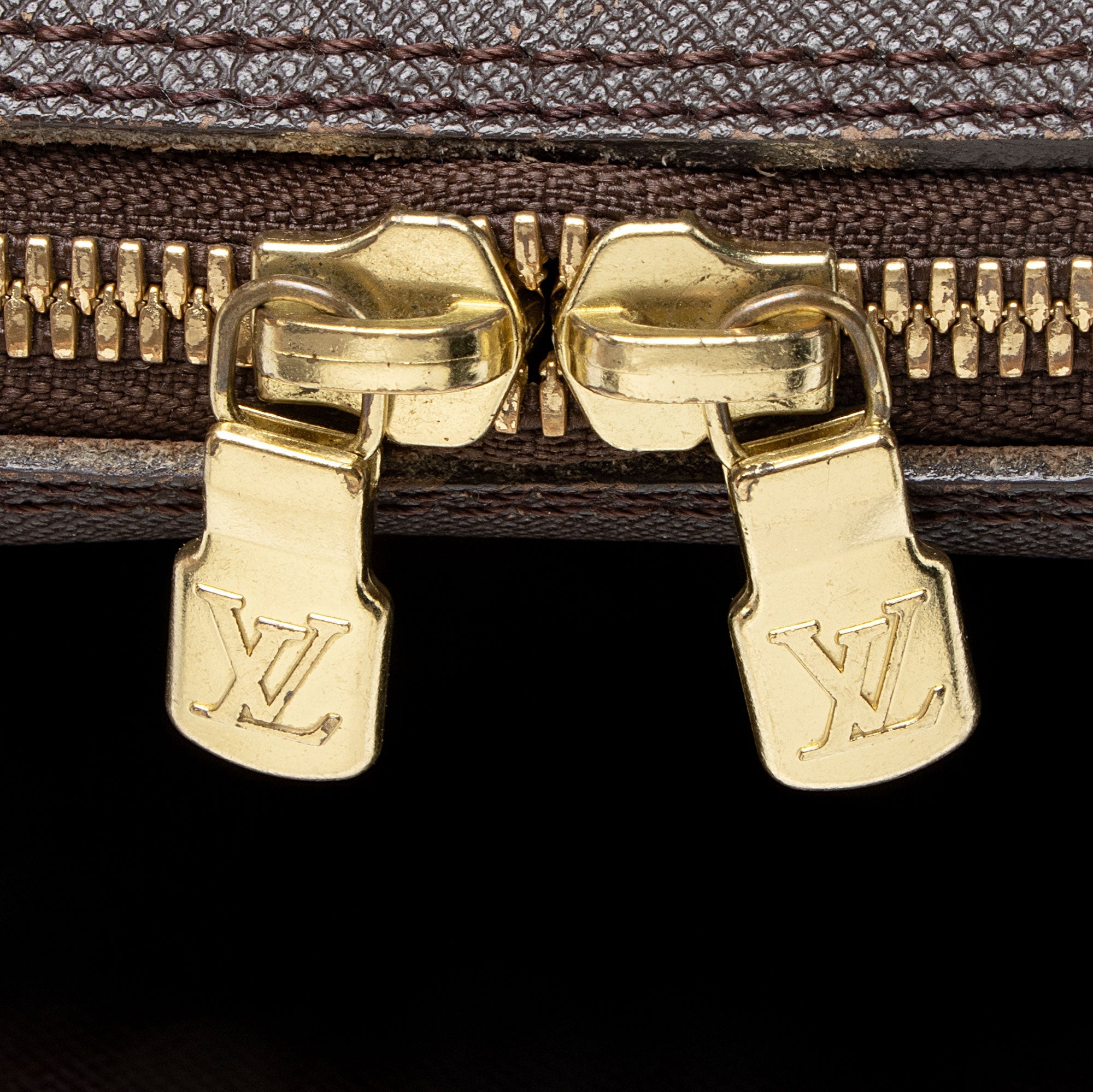 Louis Vuitton Vintage Damier Ebene Triana Satchel
