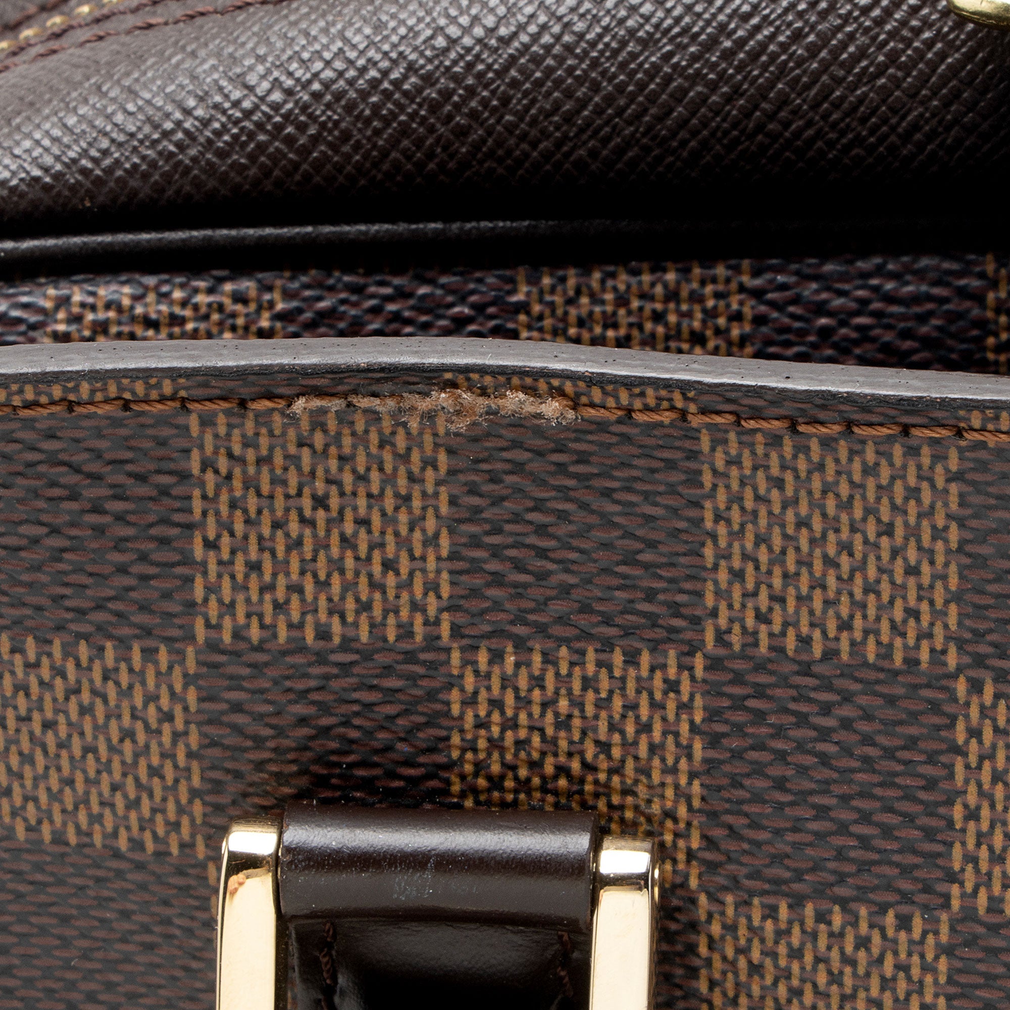 Louis Vuitton Vintage Damier Ebene Triana Satchel