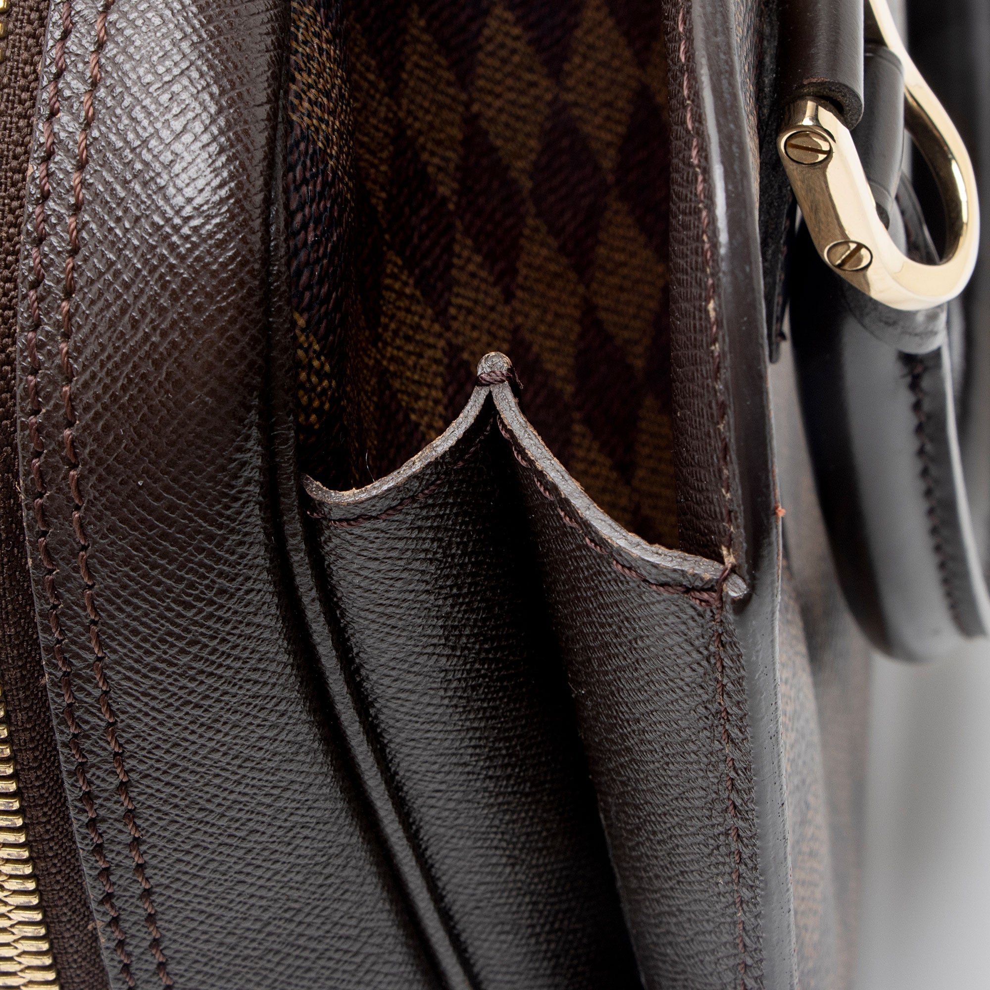 Louis Vuitton Vintage Damier Ebene Triana Satchel