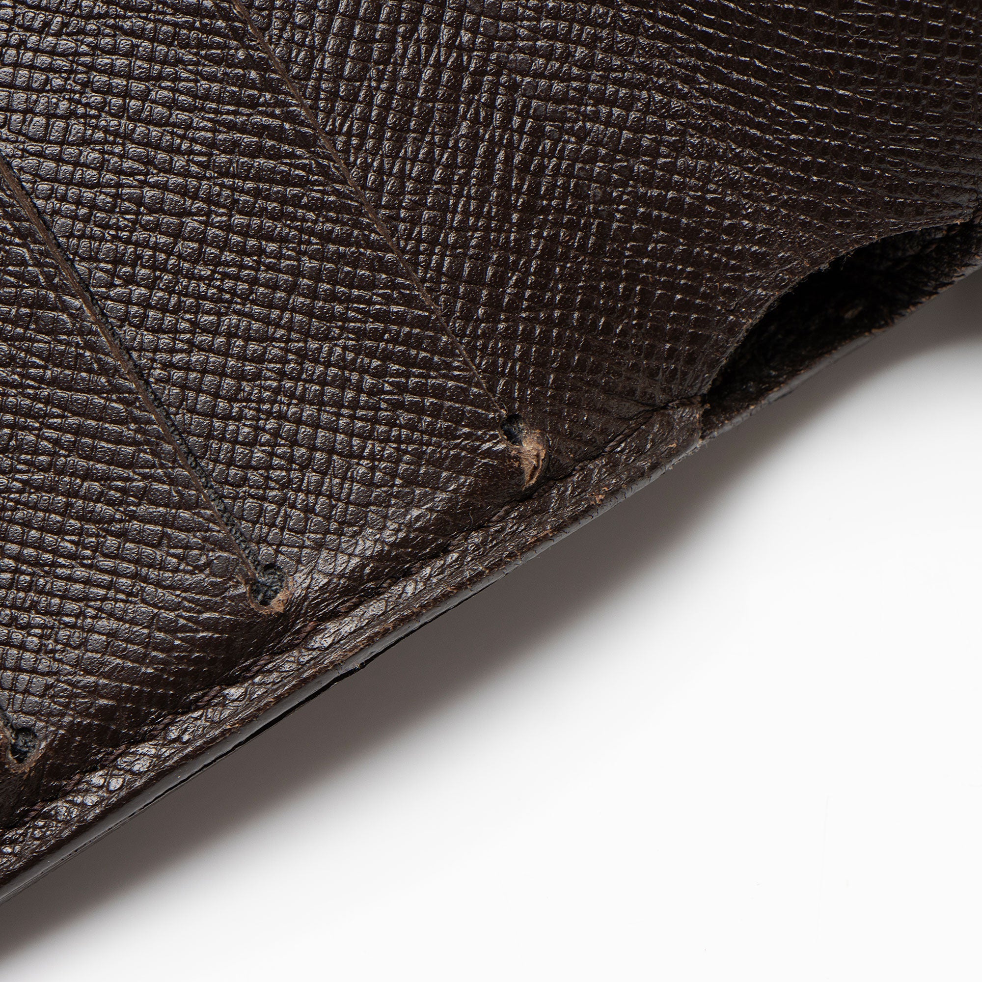 Louis Vuitton Vintage Damier Ebene Zipped Compact Wallet