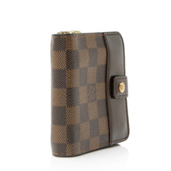 Louis Vuitton Vintage Damier Ebene Zipped Compact Wallet