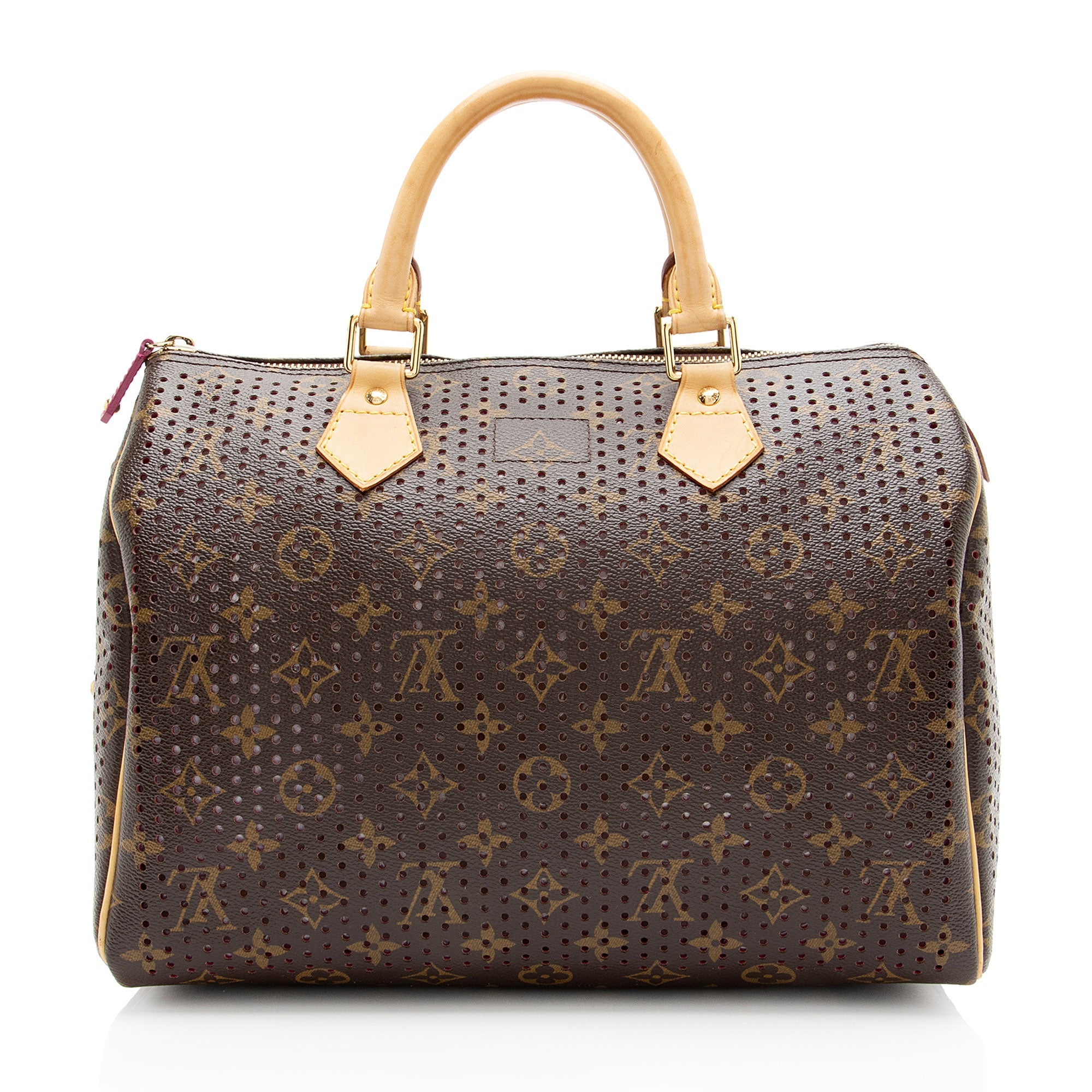Louis Vuitton Vintage Limited Edition Monogram Perforated Speedy 30 Satchel