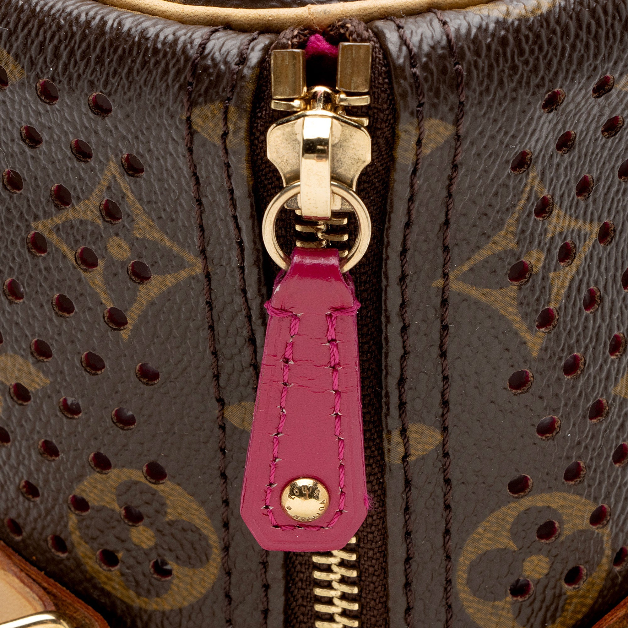 Louis Vuitton Vintage Limited Edition Monogram Perforated Speedy 30 Satchel