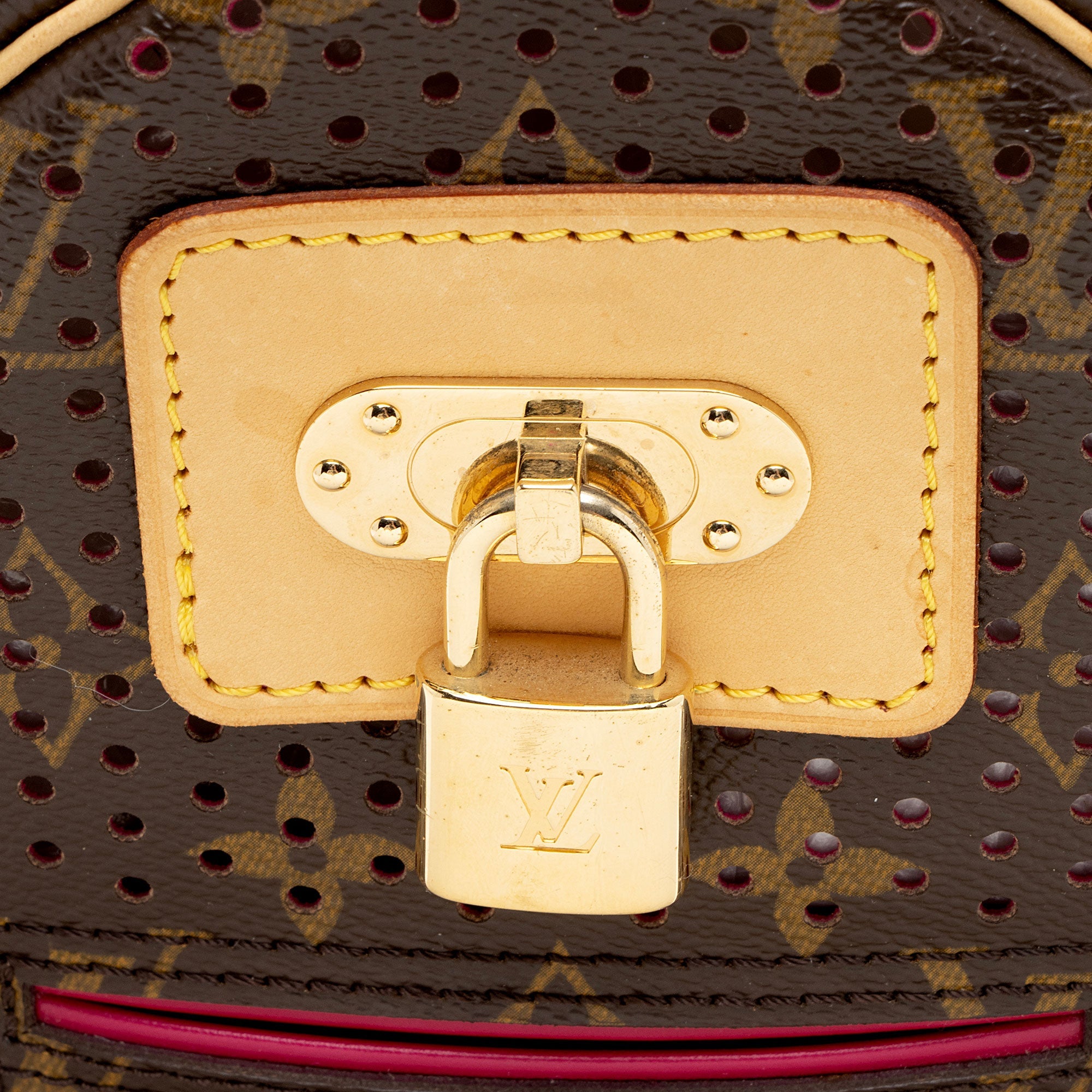 Louis Vuitton Vintage Limited Edition Monogram Perforated Speedy 30 Satchel