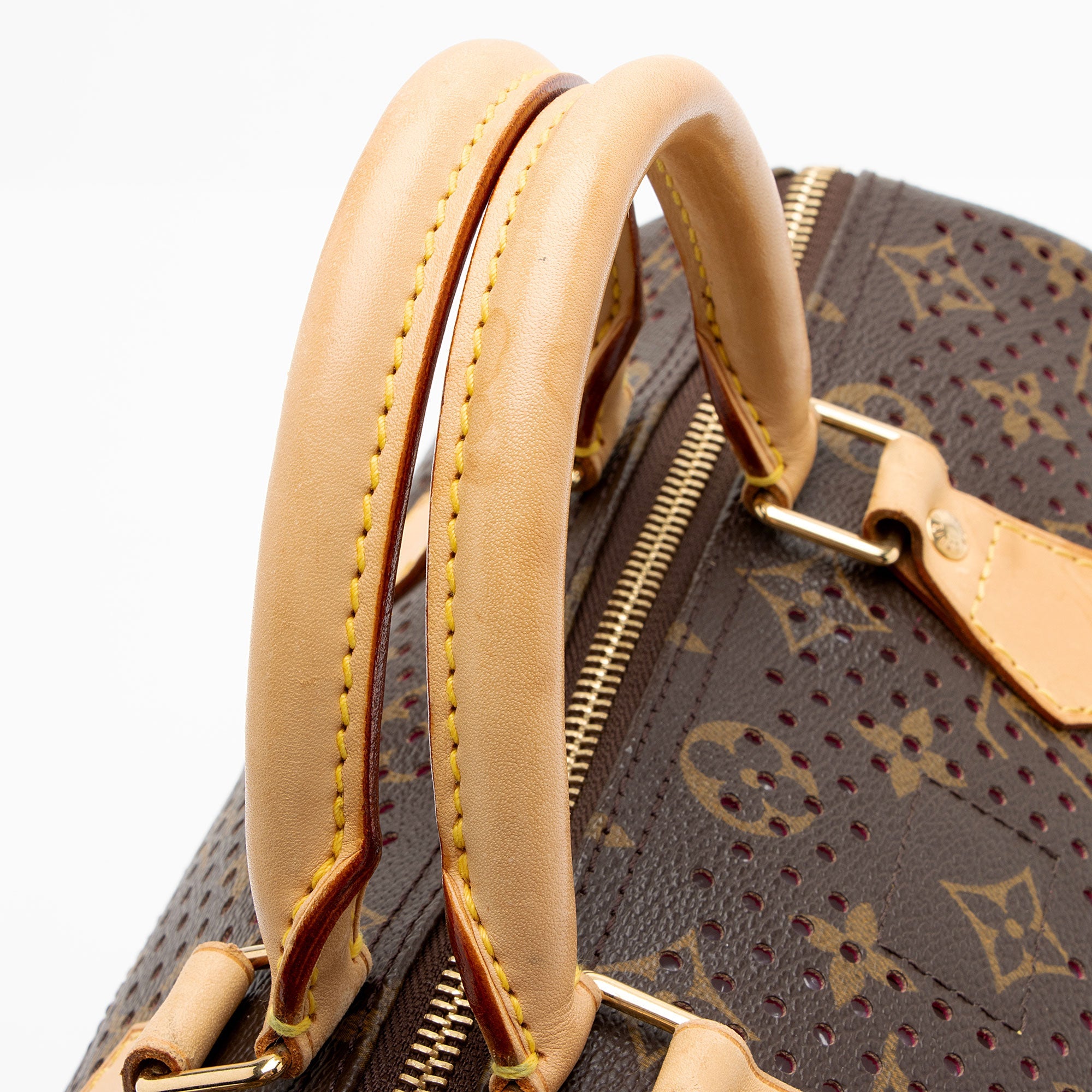 Louis Vuitton Vintage Limited Edition Monogram Perforated Speedy 30 Satchel