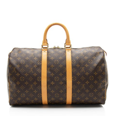 Louis Vuitton Vintage Monogram Canvas Keepall 45 Duffle