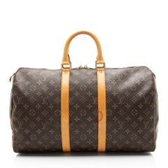Louis Vuitton Vintage Monogram Canvas Keepall 45 Duffle