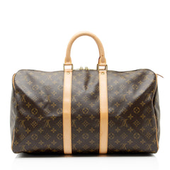 Louis Vuitton Vintage Monogram Canvas Keepall 45 Duffle