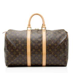 Louis Vuitton Vintage Monogram Canvas Keepall 45 Duffle