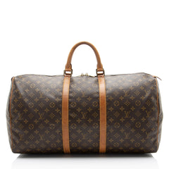 Louis Vuitton Vintage Monogram Canvas Keepall 55 Duffle
