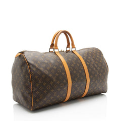 Louis Vuitton Vintage Monogram Canvas Keepall 55 Duffle