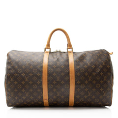 Louis Vuitton Vintage Monogram Canvas Keepall 55 Duffle