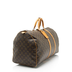 Louis Vuitton Vintage Monogram Canvas Keepall 60 Duffle