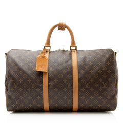 Louis Vuitton Vintage Monogram Canvas Keepall Bandouliere 50 Duffle