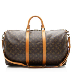 Louis Vuitton Vintage Monogram Canvas Keepall Bandouliere 50 Duffle