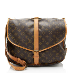Louis Vuitton Vintage Monogram Canvas Saumur 35 Messenger