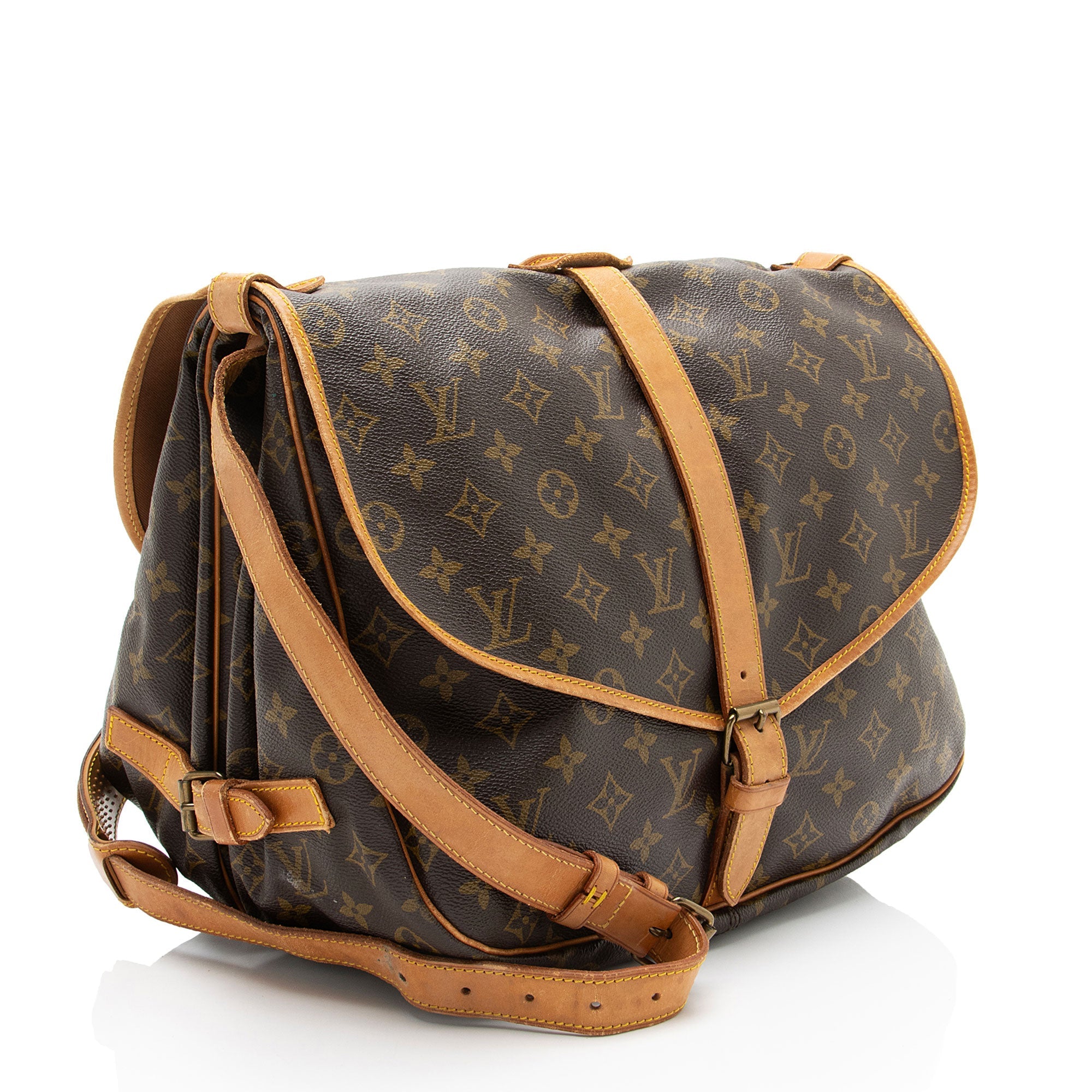 Louis Vuitton Vintage Monogram Canvas Saumur 35 Messenger