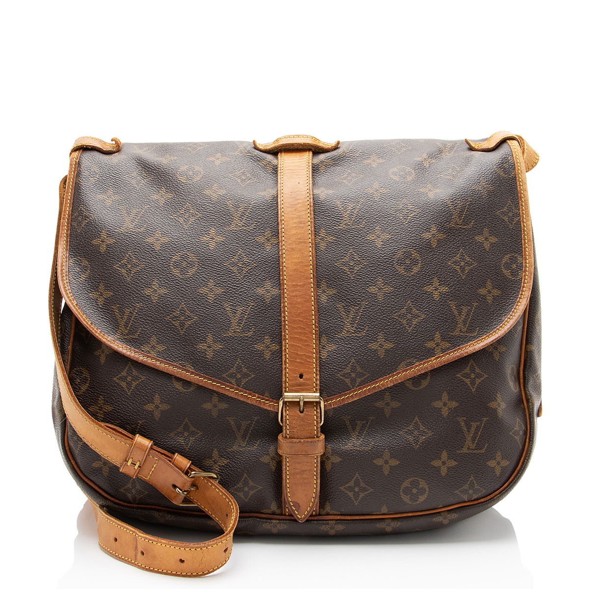 Louis Vuitton Vintage Monogram Canvas Saumur 35 Messenger