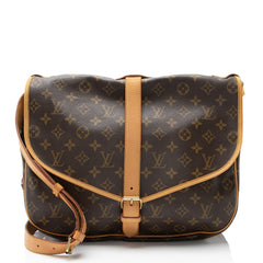 Louis Vuitton Vintage Monogram Canvas Saumur 35 Messenger