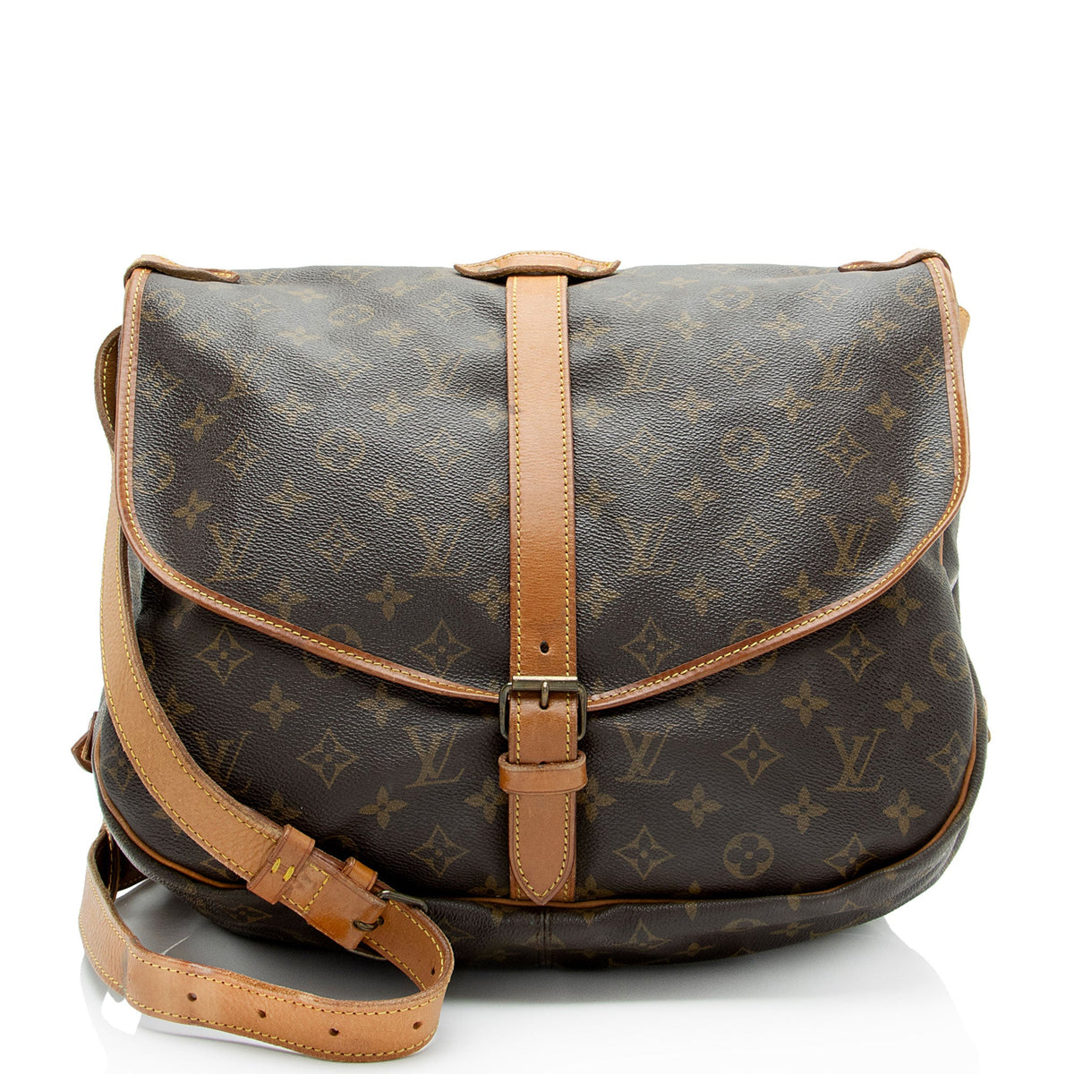 Louis Vuitton Vintage Monogram Canvas Saumur 35 Messenger