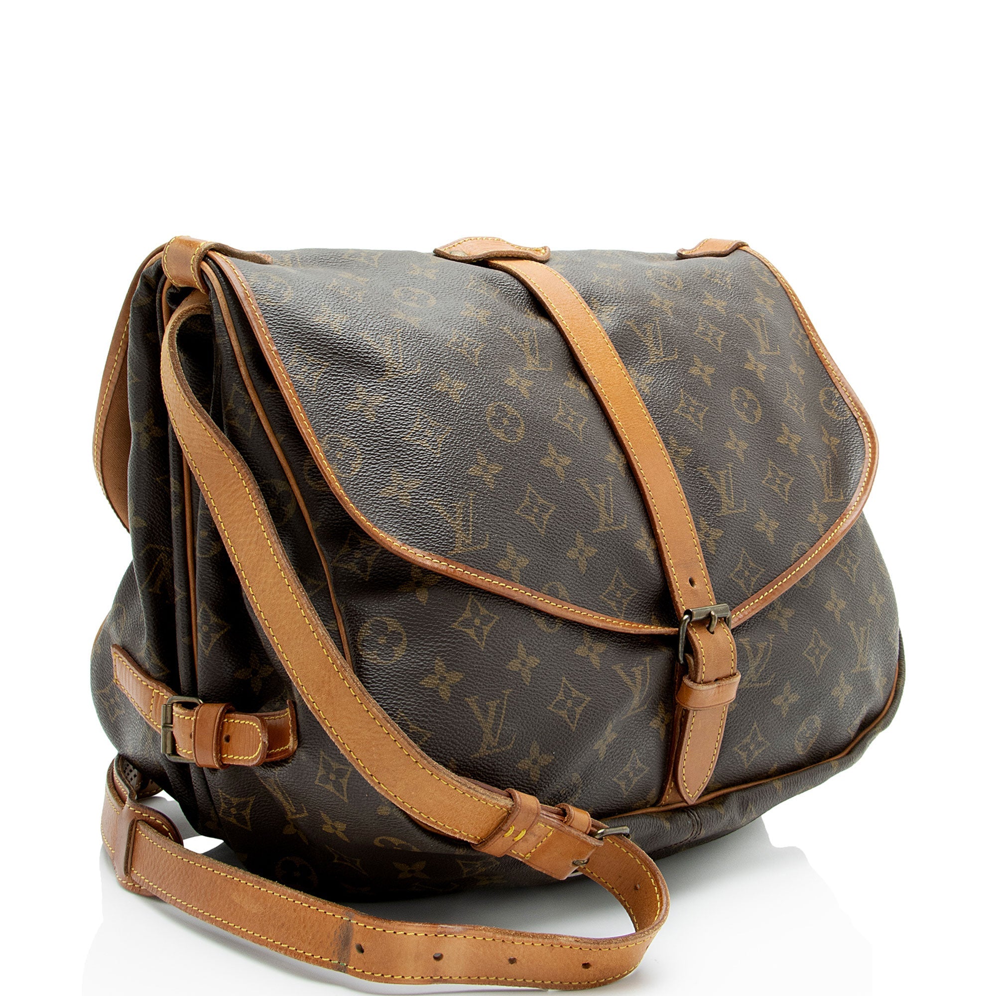 Louis Vuitton Vintage Monogram Canvas Saumur 35 Messenger