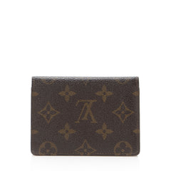 Louis Vuitton Vintage Monogram Canvas Two Card Holder Wallet