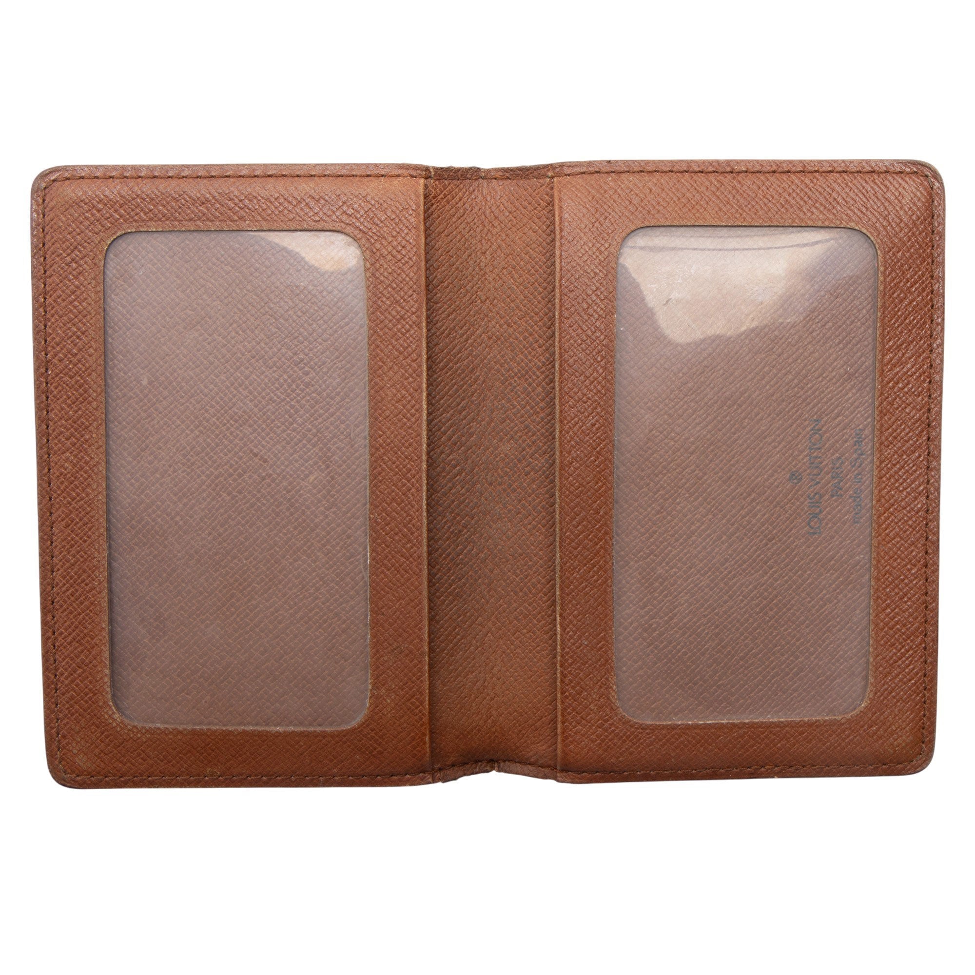 Louis Vuitton Vintage Monogram Canvas Two Card Holder Wallet