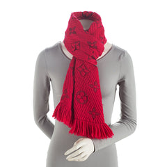 Louis Vuitton Wool Silk Logomania Scarf