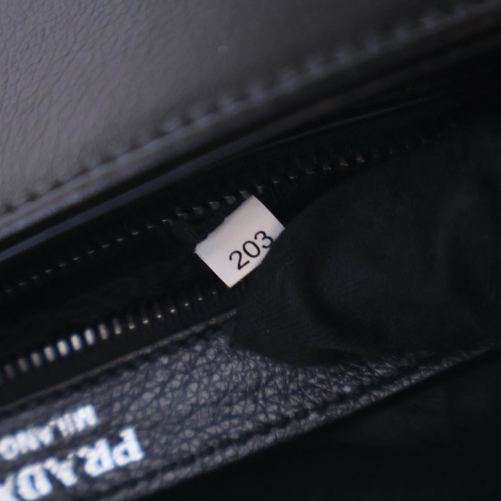 Prada Bicolor Glace Calfskin Studded Crossbody