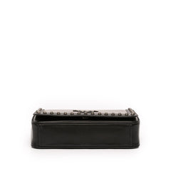 Prada Bicolor Glace Calfskin Studded Crossbody