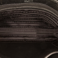 Prada Bicolor Glace Calfskin Studded Crossbody