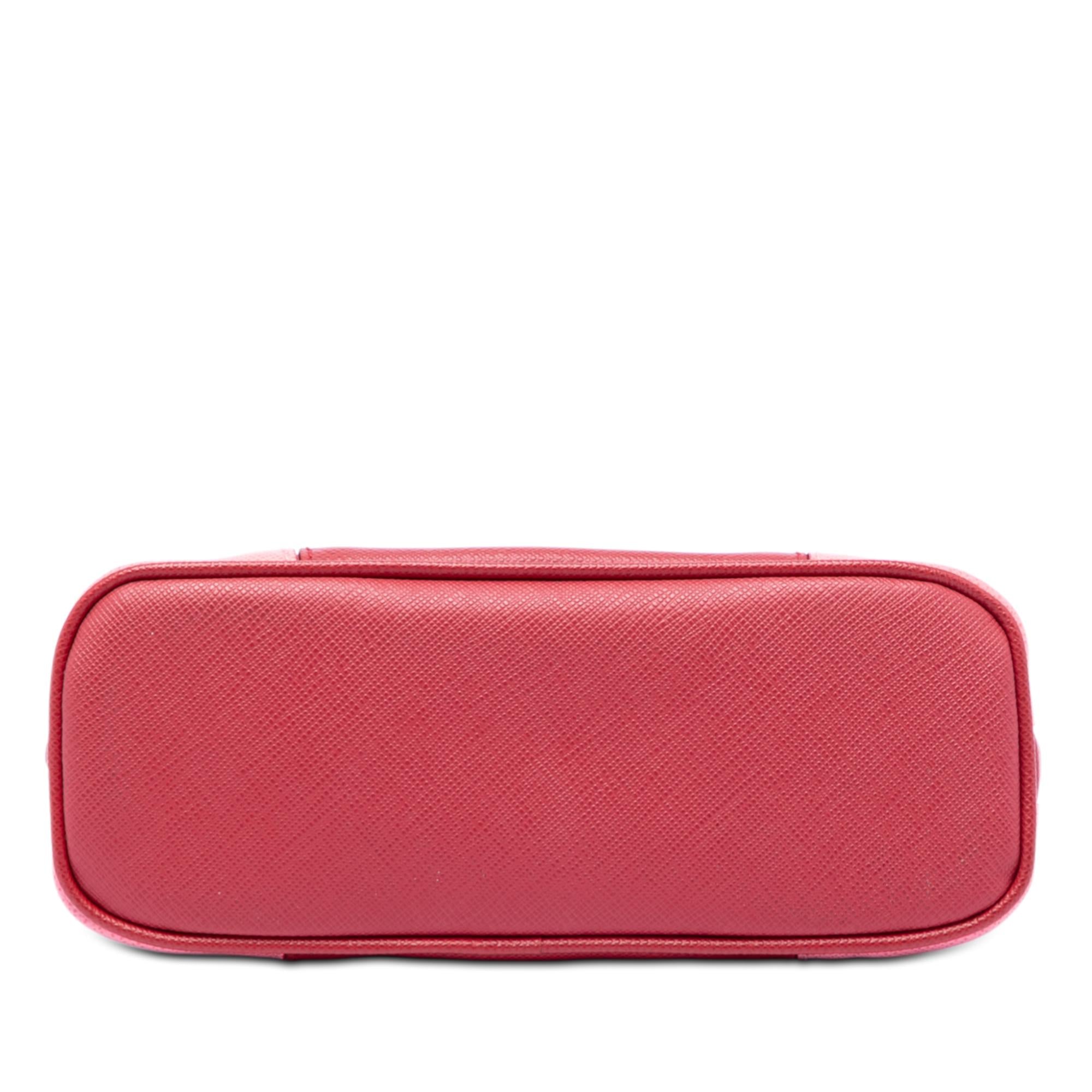 Prada Bicolor Saffiano Cosmetic Pouch